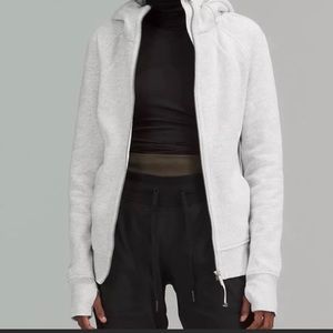 Scuba hoodie light cotton fleece